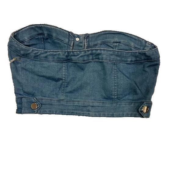 BLASHE Jean crop top NWT - Picture 4 of 5